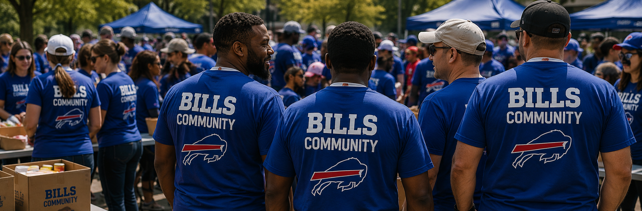 Buffalo Bills Community team members standing together