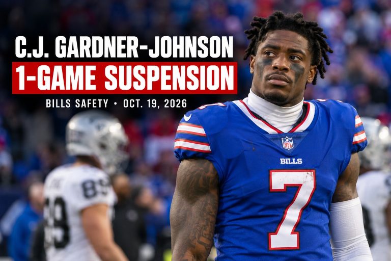 Buffalo Bills safety C.J. Gardner-Johnson wearing his No. 22 jersey during an NFL game.